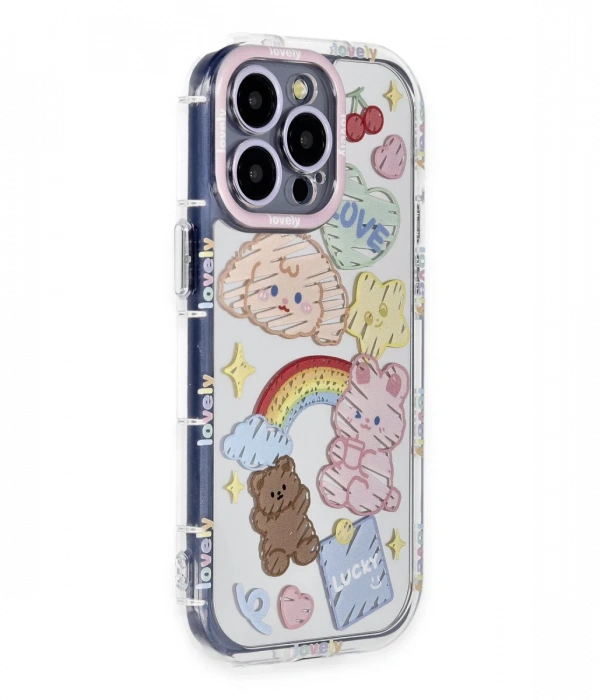 Newface iPhone 14 Pro Max Kılıf Reflexion Desenli Kapak - Desen 4