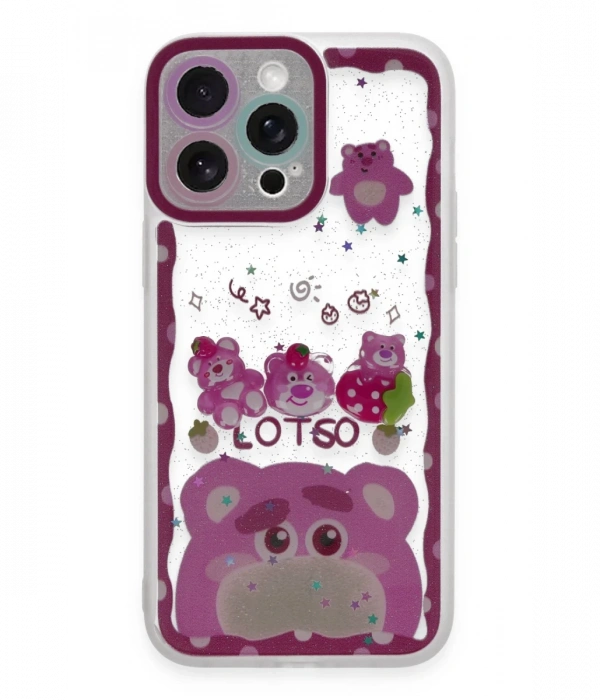 Newface iPhone 14 Pro Max Kılıf Sweet Desenli Silikon Kapak