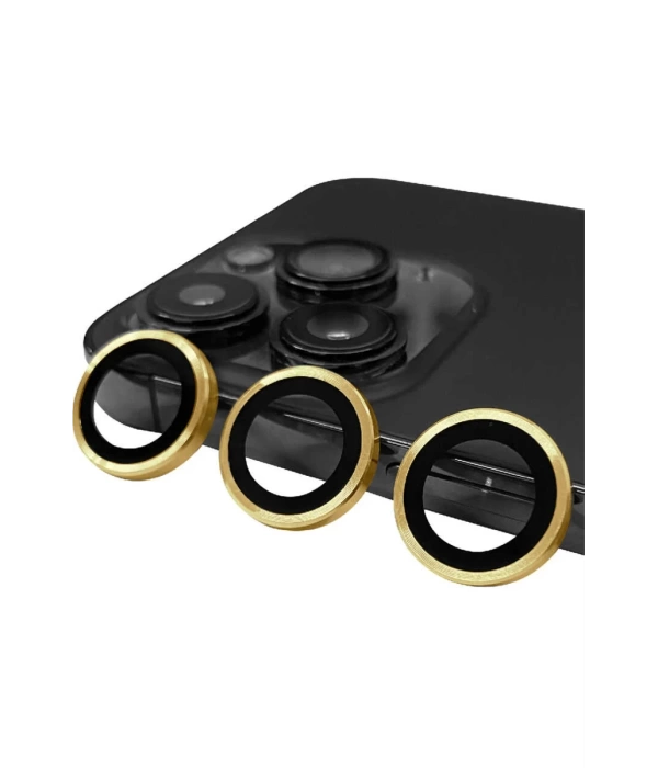 Newface iPhone 14 Pro Max Raze Metal Kamera Lens - Gold