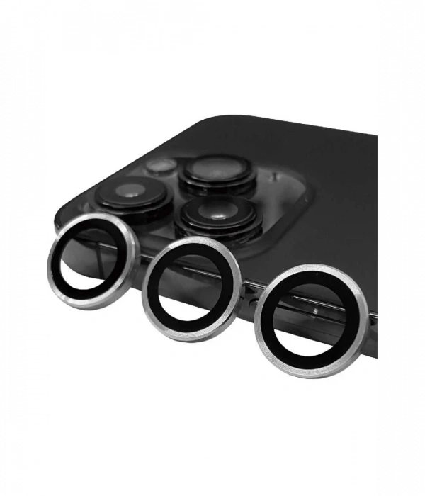 Newface iPhone 14 Pro Max Raze Metal Kamera Lens - Gümüş