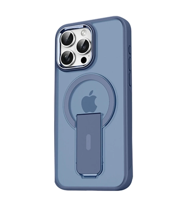 Newface iPhone 14 Pro Tork Magsafe Standlı Kapak - Lacivert