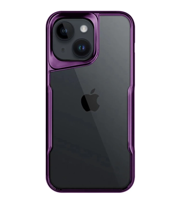 Newface iPhone 15 Kılıf Boyi Silikon Kapak - Derin Mor