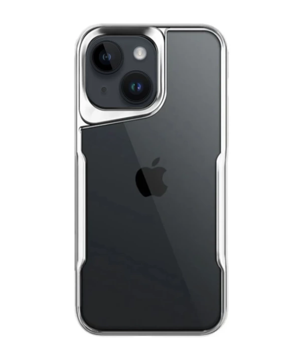Newface iPhone 15 Kılıf Boyi Silikon Kapak - Gümüş