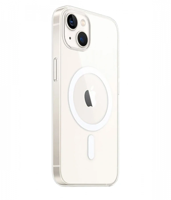 iPhone 15 Kılıf Magneticsafe Şeffaf Silikon - Şeffaf
