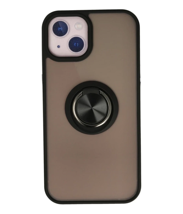Newface iPhone 15 Kılıf Montreal Yüzüklü Silikon Kapak