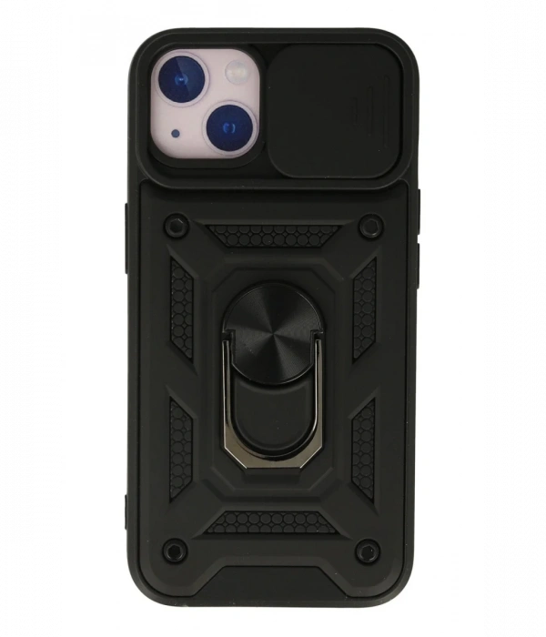 Newface iPhone 15 Kılıf Pars Lens Yüzüklü Silikon