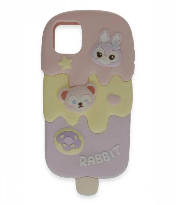 Newface iPhone 15 Kılıf Poky Karakter Silikon Kapak - Desen 11