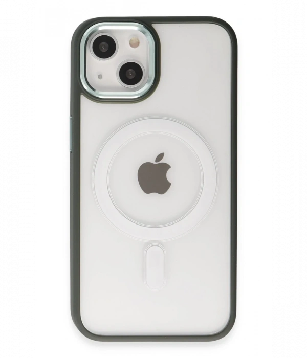 Newface iPhone 15 Kılıf Room Magneticsafe Silikon - Köknar Yeşili