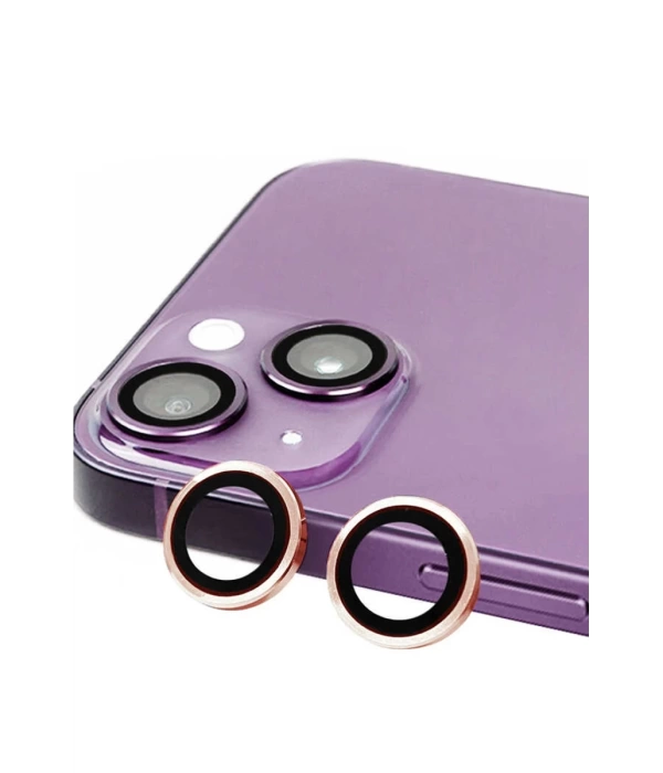 Newface iPhone 15 Plus Raze Metal Kamera Lens - Pembe