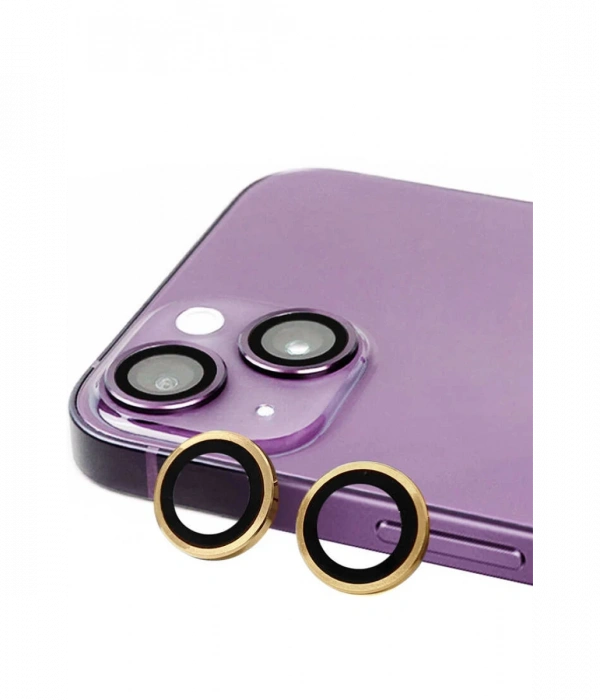 Newface iPhone 15 Plus Raze Metal Kamera Lens - Sarı