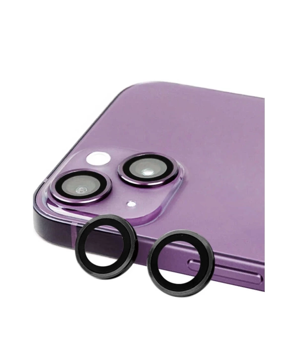 Newface iPhone 15 Plus Raze Metal Kamera Lens - Siyah