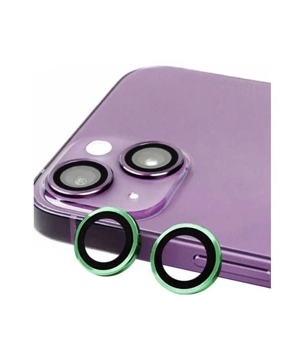 Newface iPhone 15 Plus Raze Metal Kamera Lens - Yeşil