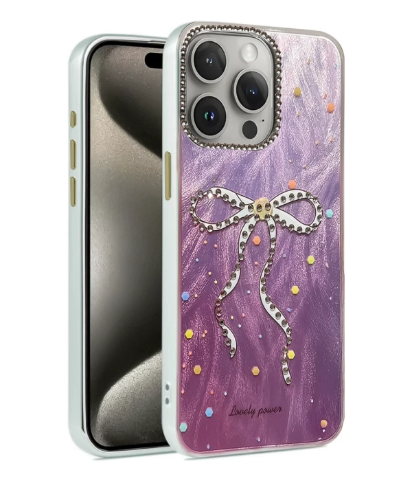Newface iPhone 15 Pro Kılıf Blade Aynalı Desenli Kapak