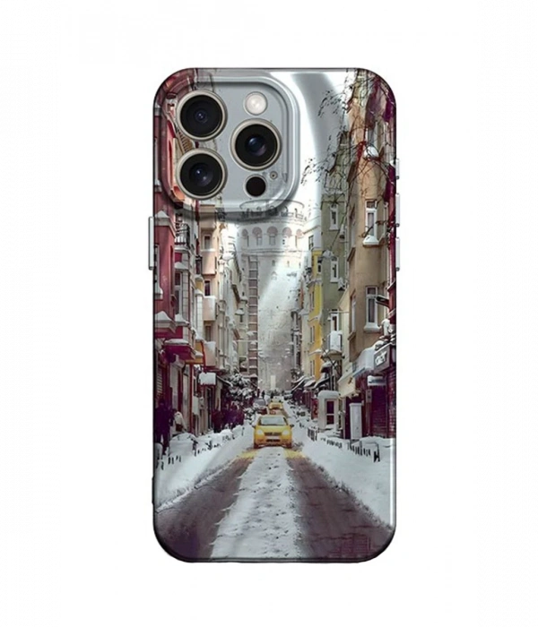 Newface iPhone 15 Pro Kılıf Crew Desenli Kapak