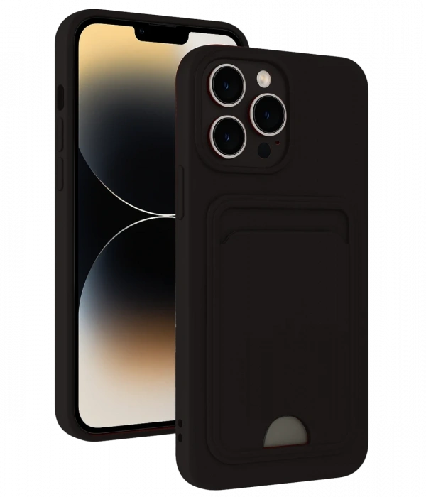 Newface iPhone 15 Pro Kılıf Kelvin Kartvizitli Silikon