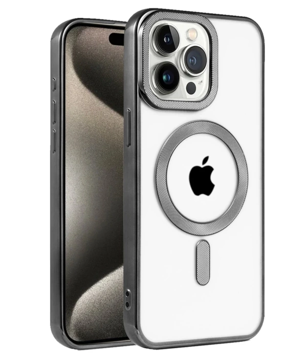 Newface iPhone 15 Pro Kılıf Kronos Magsafe Kapak