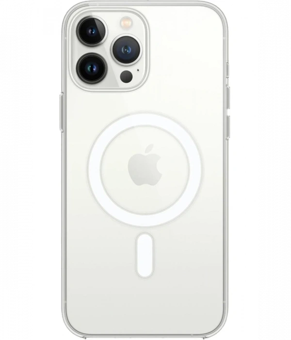 Newface iPhone 15 Pro Kılıf Magneticsafe Şeffaf Silikon - Şeffaf
