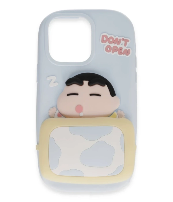 Newface iPhone 15 Pro Kılıf Poky Karakter Silikon Kapak - Desen 3