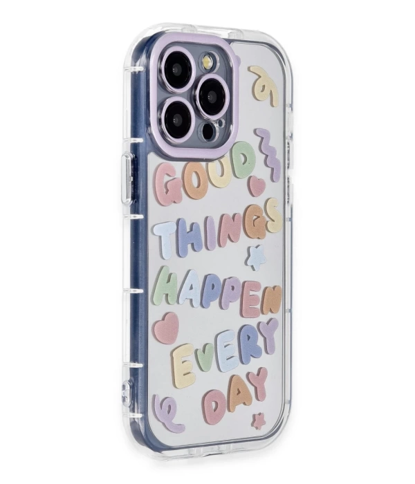 Newface iPhone 15 Pro Kılıf Reflexion Desenli Kapak - Desen 7