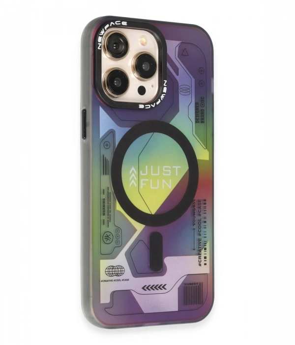 Newface iPhone 15 Pro Kılıf Venüs Magneticsafe Desenli Kapak