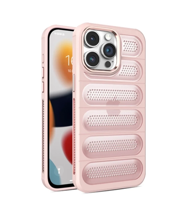 Newface iPhone 15 Pro Max Kılıf Airmax Silikon Kapak - Pembe