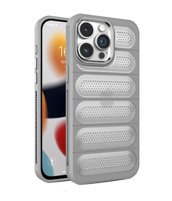 Newface iPhone 15 Pro Max Kılıf Airmax Silikon Kapak - Titan Gri