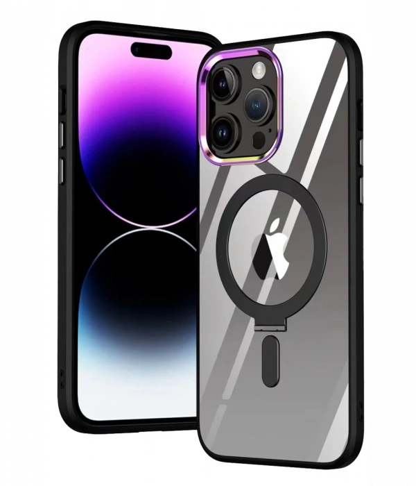 Newface iPhone 15 Pro Max Kılıf Mudo Magneticsafe Standlı Kapak