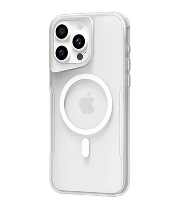Newface iPhone 15 Pro Max Kılıf PC Poso Magsafe Kapak - Şeffaf