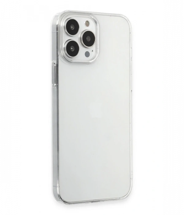 Newface iPhone 15 Pro Max Kılıf Pc Sert Şeffaf Kapak - Şeffaf
