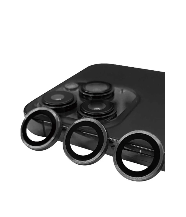 Newface iPhone 15 Pro Raze Metal Kamera Lens - Titan Gri