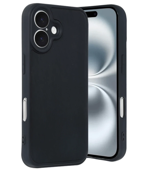 Newface iPhone 16 Kılıf Aras Deri Kapak - Siyah
