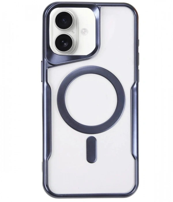 Newface iPhone 16 Kılıf Boyi Magsafe Silikon Kapak - Lacivert
