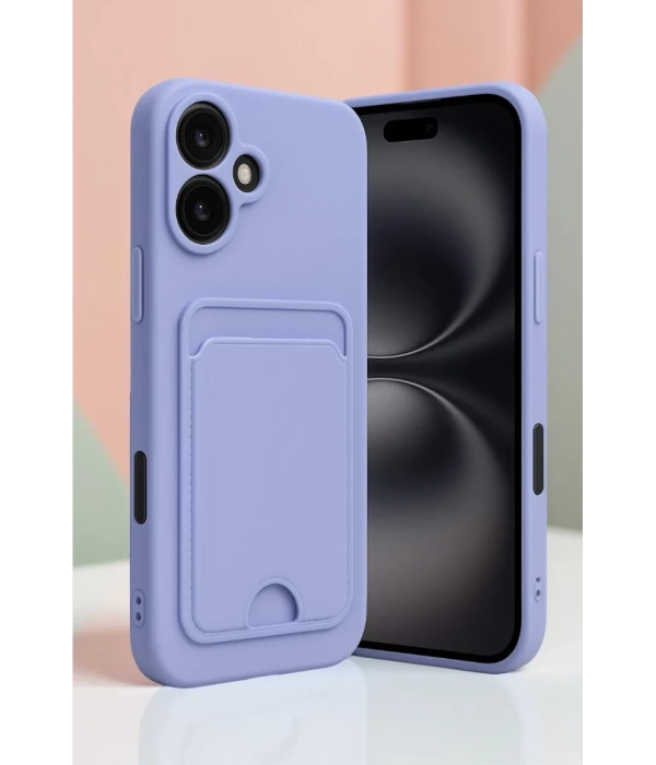 Newface iPhone 16 Kılıf Kelvin Kartvizitli Silikon