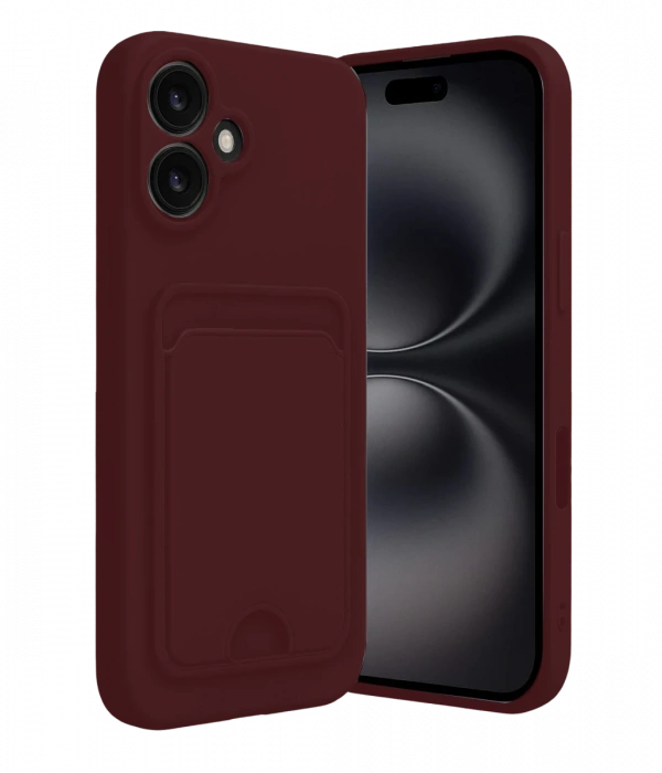 iPhone 16 Kılıf Kelvin Kartvizitli Silikon