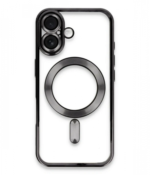 Newface iPhone 16 Kılıf Kross Magneticsafe Kapak - Siyah