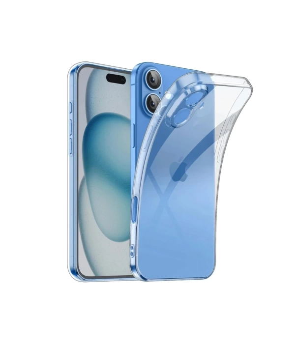 Newface iPhone 16 Kılıf Lüx Şeffaf Silikon
