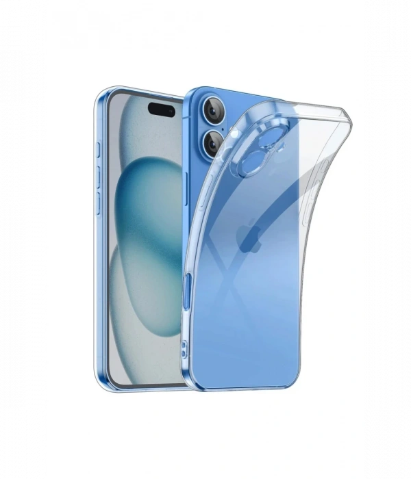 Newface iPhone 16 Kılıf Lüx Şeffaf Silikon
