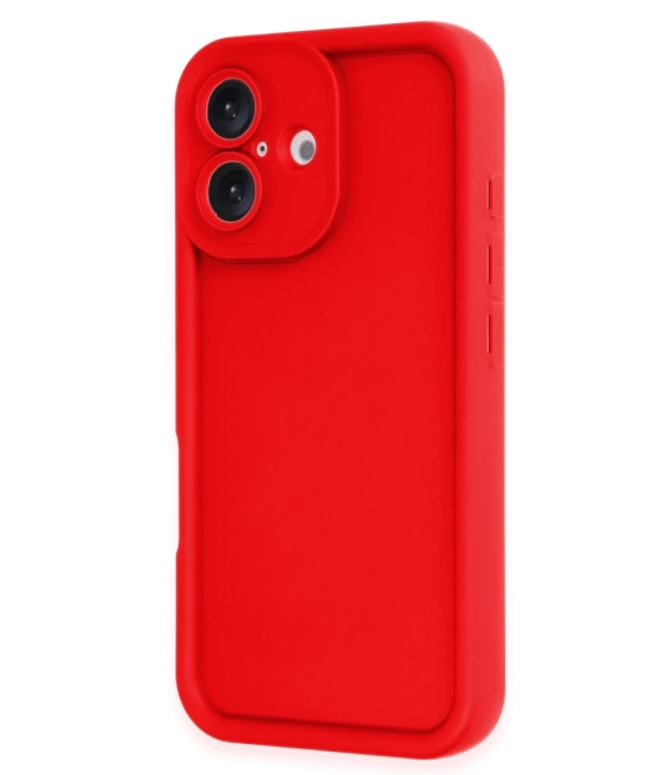 Newface iPhone 16 Kılıf Viera Silikon - Kırmızı