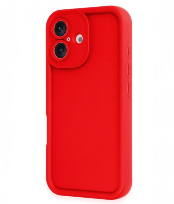 Newface iPhone 16 Kılıf Viera Silikon - Kırmızı