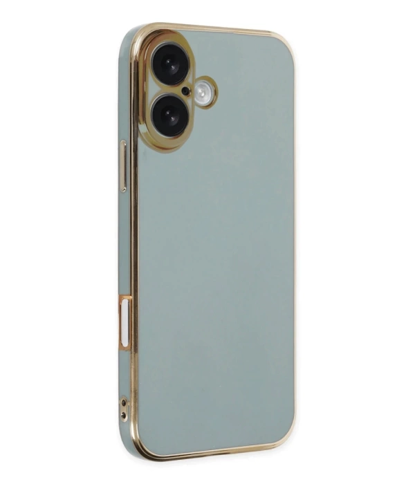 Newface iPhone 16 Kılıf Volet Silikon - Açık Yeşil