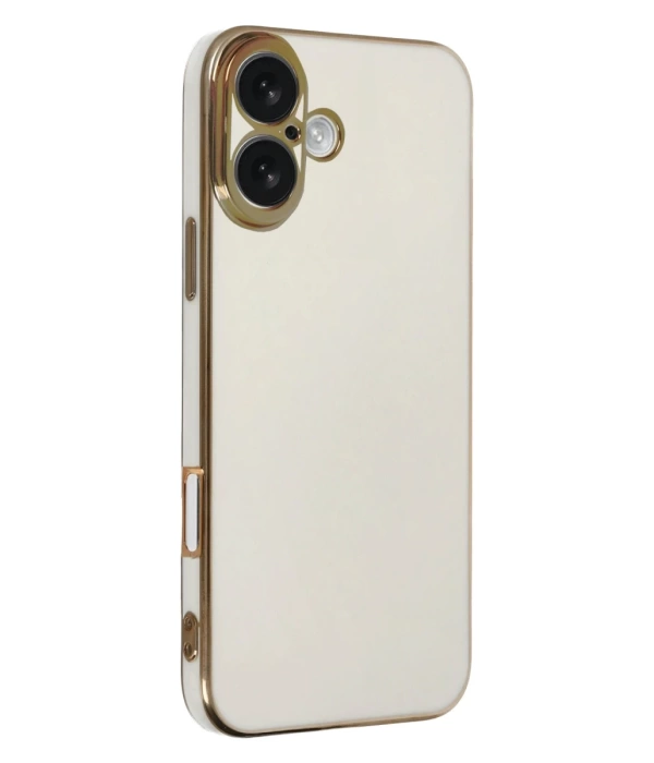 Newface iPhone 16 Kılıf Volet Silikon - Beyaz