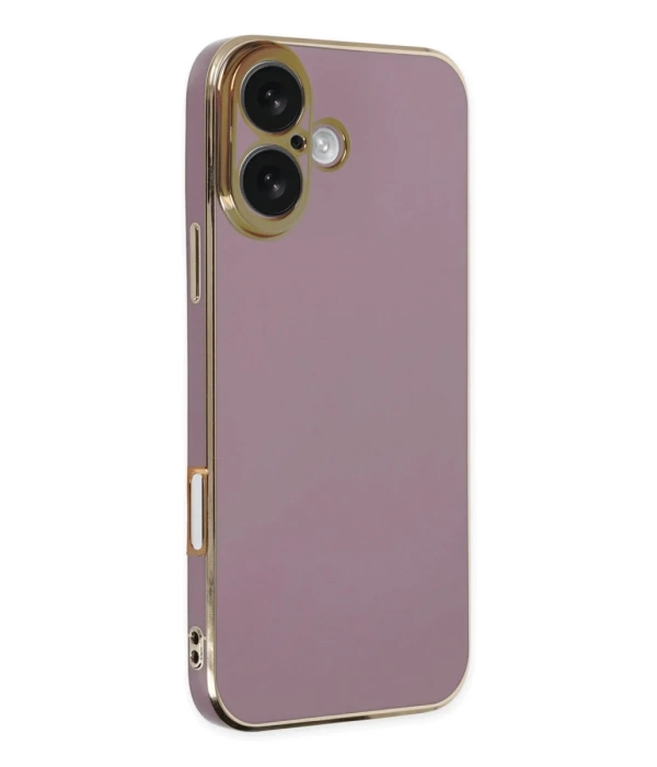 Newface iPhone 16 Kılıf Volet Silikon - Mor