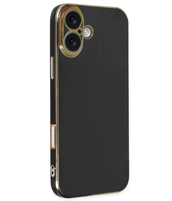 Newface iPhone 16 Kılıf Volet Silikon - Siyah
