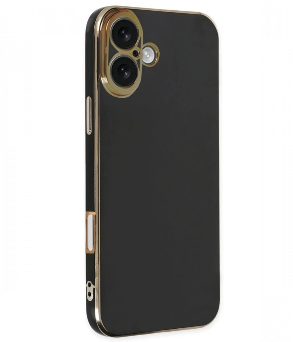 Newface iPhone 16 Kılıf Volet Silikon - Siyah