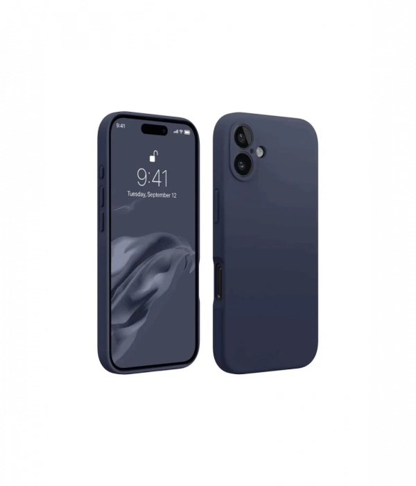 Newface iPhone 16 Plus Kılıf First Silikon - Lacivert