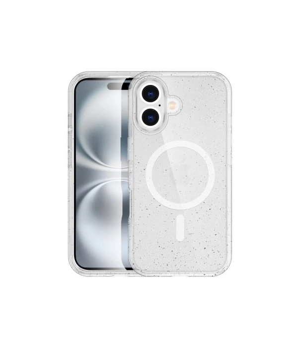 Newface iPhone 16 Plus Kılıf Glow Magsafe Kapak - Şeffaf