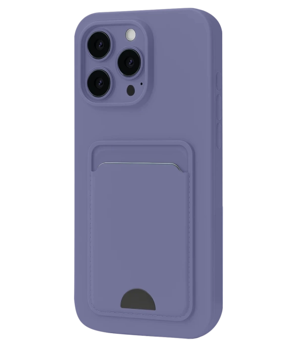 Newface iPhone 16 Plus Kılıf Kelvin Kartvizitli Silikon - Lila