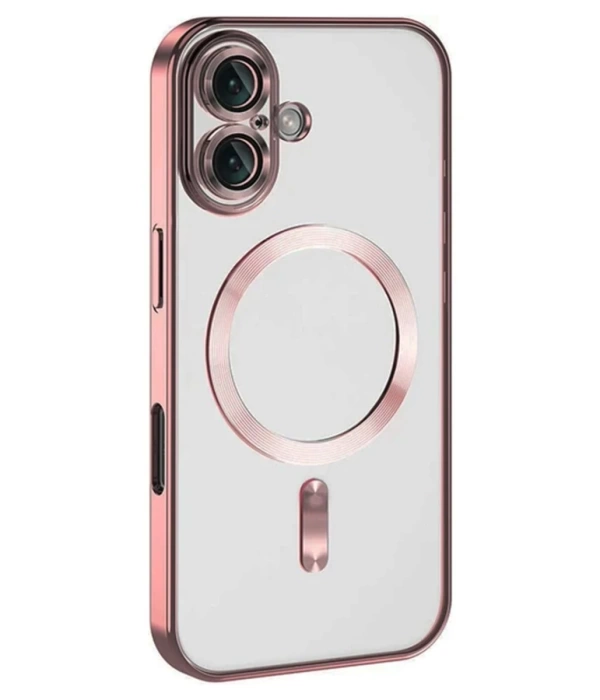 Newface iPhone 16 Plus Kılıf Kross Magneticsafe Kapak - Pembe