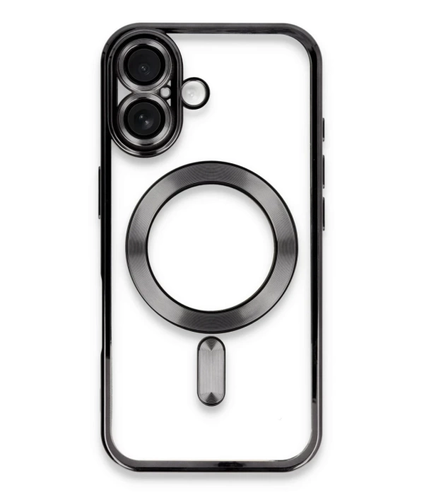 Newface iPhone 16 Plus Kılıf Kross Magneticsafe Kapak - Siyah