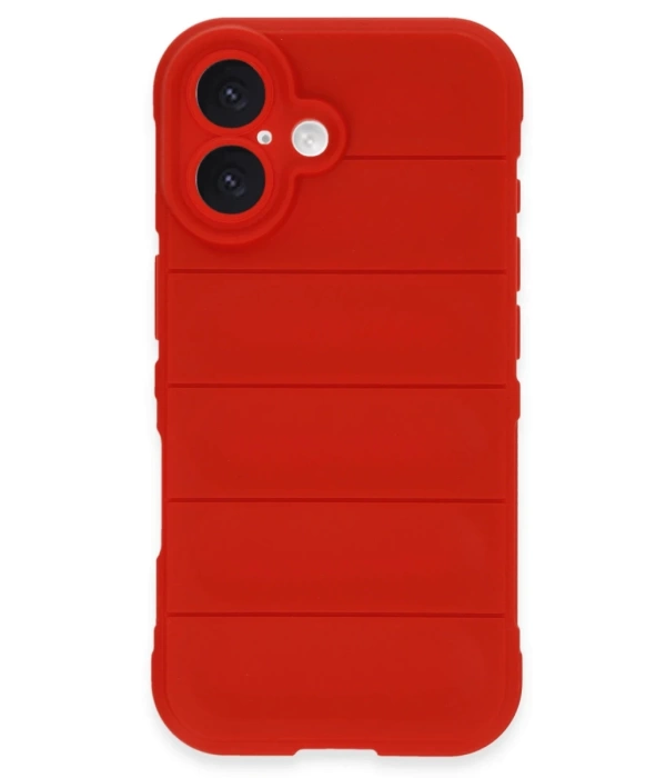 Newface iPhone 16 Plus Kılıf Optimum Silikon - Kırmızı